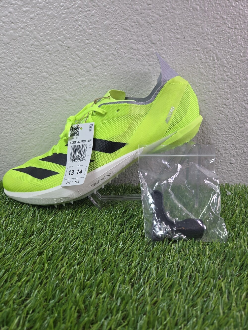 Adidas Adizero Ambition Spikes Lucid Lemon Core Black Men’s Size 13 IH5798